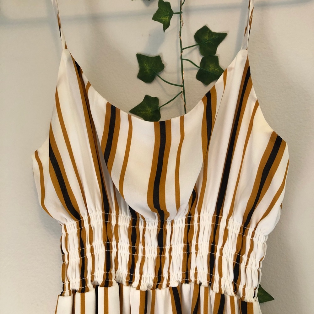 Summer striped beach dress